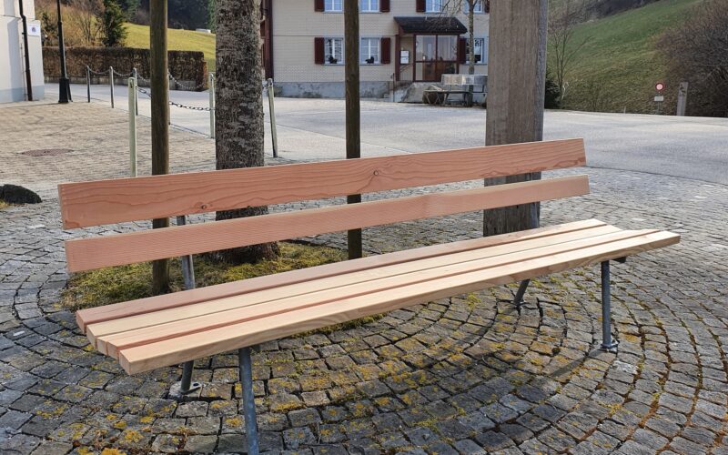 Sitzbank im Wallfahrtsort